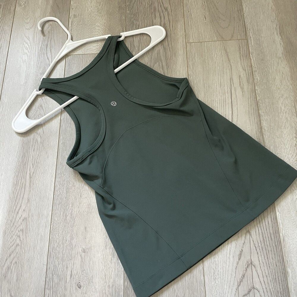 Lululemon Align Tank waist length racerback womens Green (small) workout casual - Picture 3 of 4